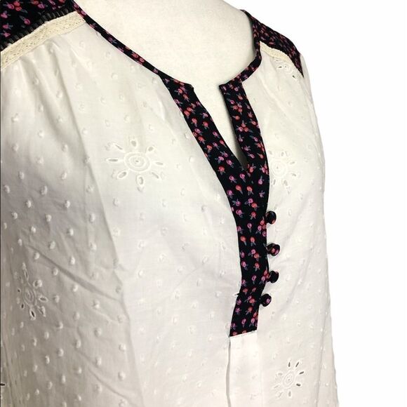 𝅺🆕matilda Jane White Snow Globe Eyelet Long Sleeve - Picture 5 of 13